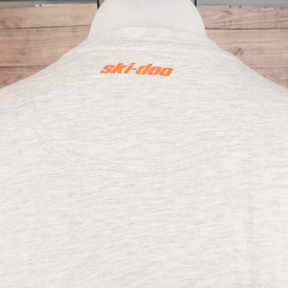 Ski-Doo Racing Ski Doo Snowmobiles Logo Winter Sports T-Shirt Size L Grey New! - Picture 5 of 7